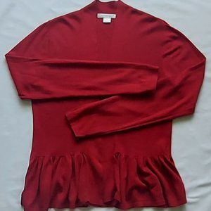 August Silk XL dark red cardigan